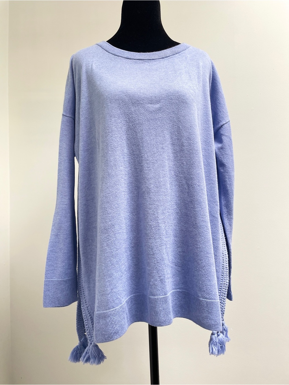 Lilly Pulitzer Oversized Light Cotten blend Tassel Sweater | Size Small